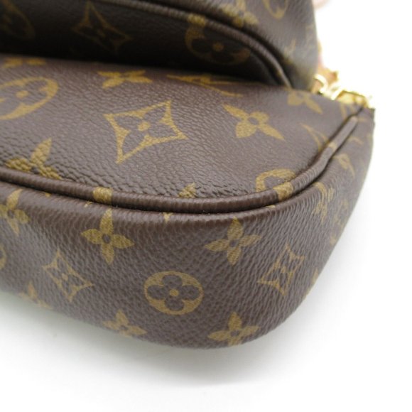 LOUIS VUITTON Multi Pochette Shoulder Bag Monogram canvas Brown Used LV - Picture 5 of 11